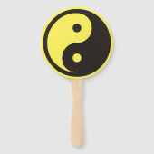 陰陽記号 – tattoo無地のデザイン ハンドファン (裏面)