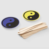 陰陽記号 – tattoo無地のデザイン ハンドファン (組立なし)