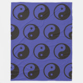 陰陽記号 – tattoo無地のデザイン フリースブランケット (正面)