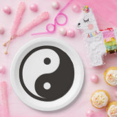 陰陽記号 – tattoo無地のデザイン ペーパープレート (パーティー)