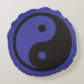 陰陽記号 – tattoo無地のデザイン ラウンドクッション (裏面)