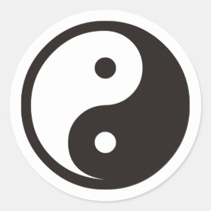 陰陽記号 – tattoo無地のデザイン ラウンドシール