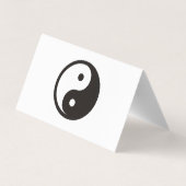 陰陽記号 – tattoo無地のデザイン 名刺 (裏面)