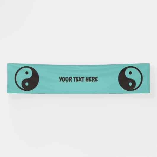 陰陽記号 – tattoo無地のデザイン 横断幕 (横)