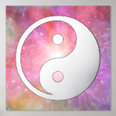 陰陽記号 – tattoo無地のデザイン 箔ポスター (正面)