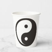 陰陽記号 – tattoo無地のデザイン 紙コップ (裏面)