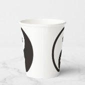 陰陽記号 – tattoo無地のデザイン 紙コップ (右)