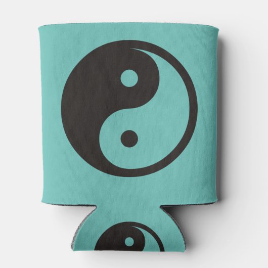 陰陽記号 – tattoo無地のデザイン 缶クーラー (裏面)