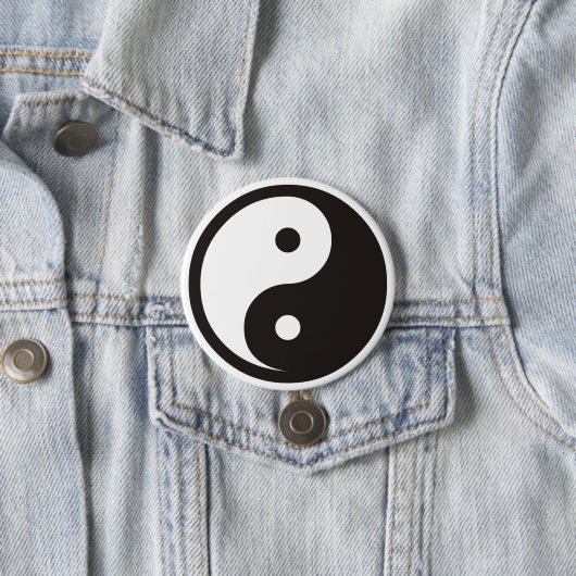 陰陽記号 – tattoo無地のデザイン 缶バッジ (インサイチュ)