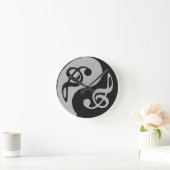 陰陽音符 ラウンド壁時計 (ホーム)