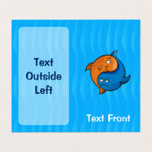 陰陽魚の漫画(縦) 名刺 (外部フラット)