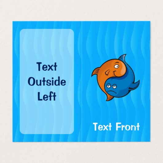 陰陽魚の漫画(縦) 名刺 (外部フラット)