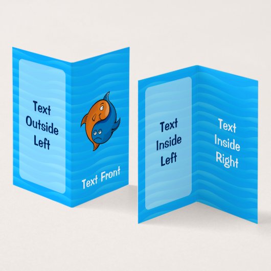 陰陽魚の漫画(縦) 名刺 (内部&外部)