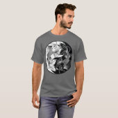 陰陽魚コイ魚 Tシャツ (正面フル)