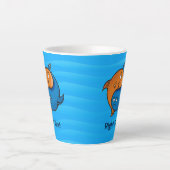 陰陽魚漫画 カフェラテマグ (正面)