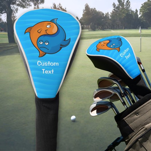 陰陽魚漫画 ゴルフヘッドカバー