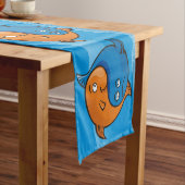 陰陽魚漫画 ショートテーブルランナー (インサイチュ)