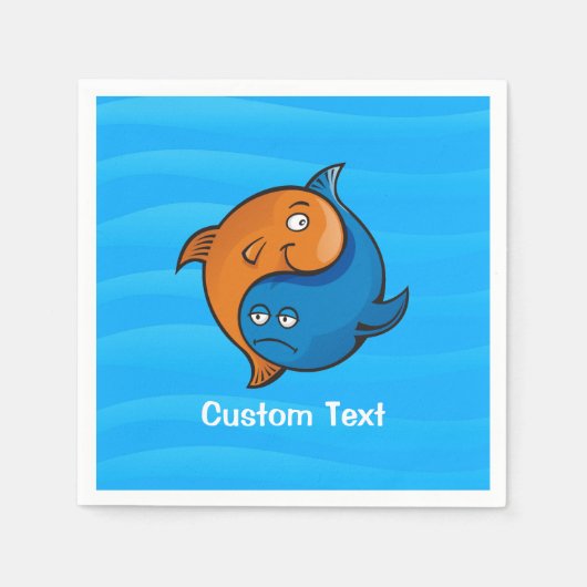 陰陽魚漫画 スタンダードカクテルナプキン (正面)