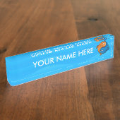 陰陽魚漫画 デスクネームプレート (側面)