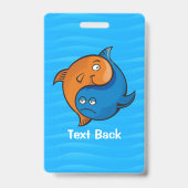 陰陽魚漫画 バッジ (裏面)