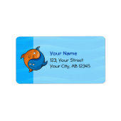 陰陽魚漫画 ラベル (正面)