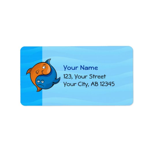 陰陽魚漫画 ラベル (正面)