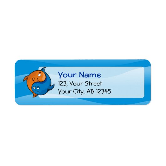 陰陽魚漫画 ラベル (正面)