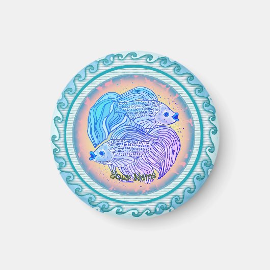 陰陽魚 マグネット (正面)