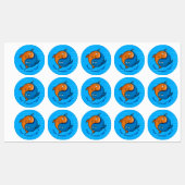 陰陽魚 ラベル (シート)