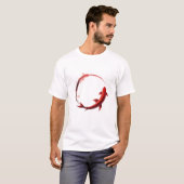 陰陽鯉魚バランスTシャツ Tシャツ (正面フル)