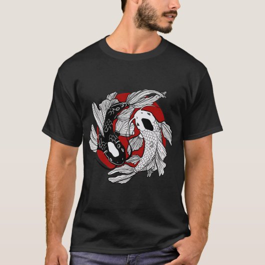 陰陽鯉 Tシャツ (正面)