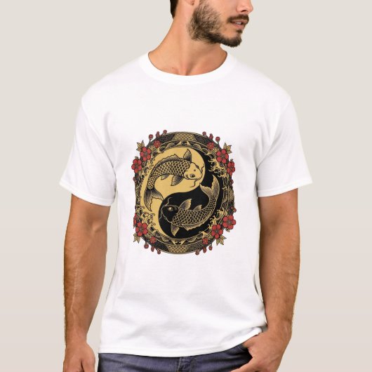 陰陽龍 グラフィックTシャツ Tシャツ (正面)