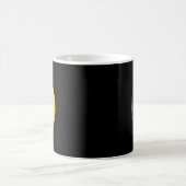 陰陽 ウクライナ 青と黄色 コーヒーマグカップ (中央)