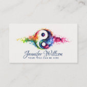 陰陽 – カラーフロー平衡 名刺 (正面)