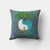 陰陽、ツリー·オブ·ライフ·装飾用クッション クッション (裏面)