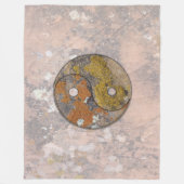 陰陽 フリースブランケット (正面)