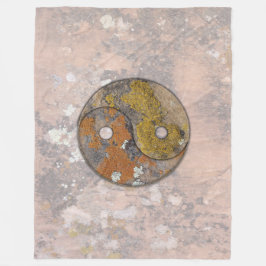 陰陽 フリースブランケット