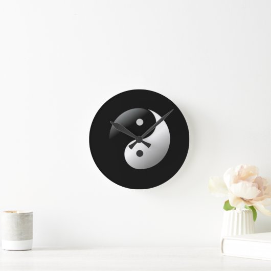陰陽 ラウンド壁時計 (ホーム)