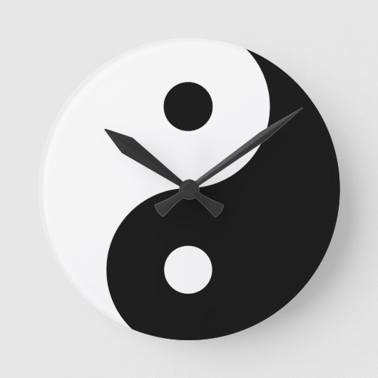 陰陽 ラウンド壁時計 (正面)