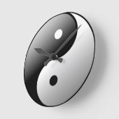 陰陽 ラウンド壁時計 (傾斜)