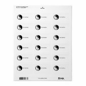 陰陽 ラベル (フルシート)