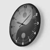 陰陽 ラージ壁時計 (傾斜)