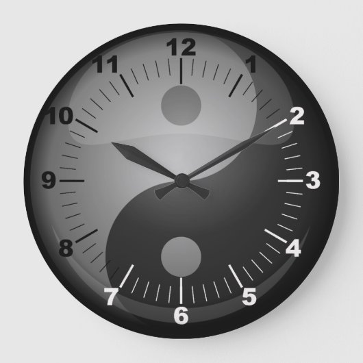 陰陽 ラージ壁時計 (正面)