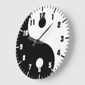 陰陽 ラージ壁時計 (傾斜)