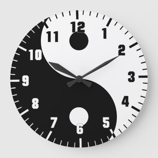 陰陽 ラージ壁時計 (正面)