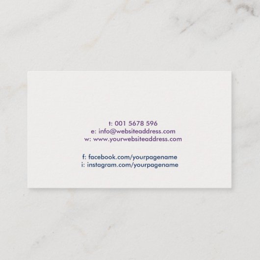 陰陽 – 天球平衡 名刺 (裏面)