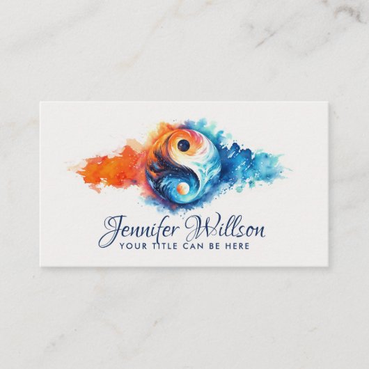 陰陽 – 天球平衡 名刺 (正面)