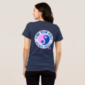 陰陽 平和を見つける トライブレンドTシャツ (裏面全面)