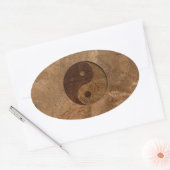 陰陽 楕円形シール (封筒)