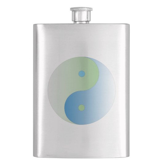 陰陽(青と緑の海色) フラスク (正面)